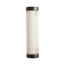 Load image into Gallery viewer, Pillar LED Wall Light in Weathered Brass (15.7-Inch/3.9-Inch).