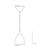 Load image into Gallery viewer, Prismatic Pendant Light - line drawing.
