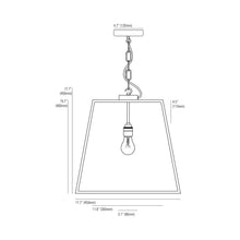 Load image into Gallery viewer, Quad Closed Top Pendant Light - line drawing.
