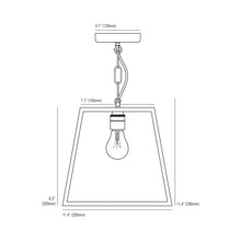 Load image into Gallery viewer, Quad Pendant Light - line drawing.