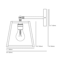 Load image into Gallery viewer, Quad Wall Light - line drawing.