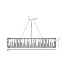 Load image into Gallery viewer, Shard Chandelier - line drawing.