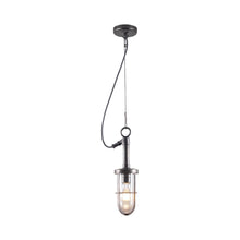 Load image into Gallery viewer, Ship's Well Pendant Light in Clear Glass (No Reflector).