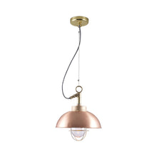 Load image into Gallery viewer, Shipyard Pendant Light in Copper (Clear Glass).