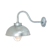 Load image into Gallery viewer, Shipyard Wall Light in Galvanised Silver (Clear Glass).