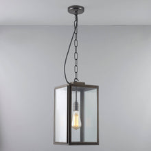 Load image into Gallery viewer, Square Outdoor Pendant Light in Detail.