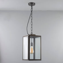 Load image into Gallery viewer, Square Outdoor Pendant Light in Detail.