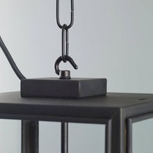 Load image into Gallery viewer, Square Outdoor Pendant Light in Detail.