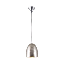 Load image into Gallery viewer, Stanley Pendant Light in Hammered Nickel Plated (Small).