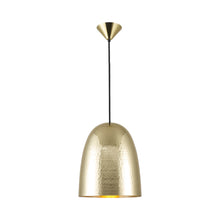 Load image into Gallery viewer, Stanley Pendant Light in Hammered Brass (Large).
