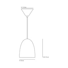 Load image into Gallery viewer, Stanley Pendant Light - line drawing.