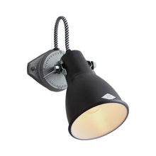 Load image into Gallery viewer, Stirrup Wall Light in Black (4.3-Inch/No Diffuser).
