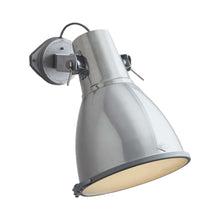 Load image into Gallery viewer, Stirrup Wall Light in Natural Aluminium (10.6-Inch/Sandblasted Glass).