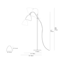Load image into Gallery viewer, Task Floor Lamp - line drawing.