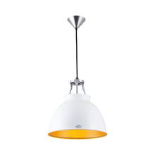 Load image into Gallery viewer, Titan Pendant Light in White/Gold (Small/No Glass).