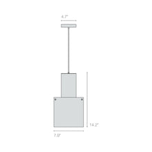 Load image into Gallery viewer, Walter Pendant Light - line drawing.