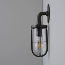 Load image into Gallery viewer, Weatherproof Ship's Well Glass Wall Light in Detail.