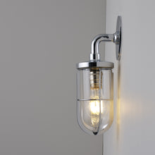 Load image into Gallery viewer, Weatherproof Ship's Well Glass Wall Light in Detail.