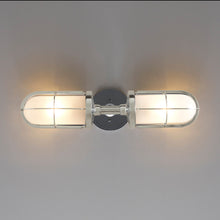 Load image into Gallery viewer, Weatherproof Ship's Well Glass Wall Light in Detail.