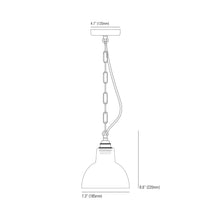 Load image into Gallery viewer, York Pendant Light - line drawing.