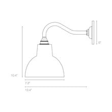 Load image into Gallery viewer, York Wall Light - line drawing.