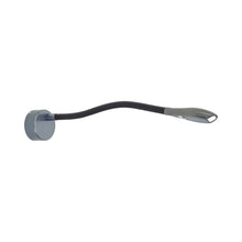 Load image into Gallery viewer, Zonda LED Wall Light in Anodised Titanium/Black.