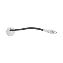 Load image into Gallery viewer, Zonda LED Wall Light in Polished Nickel/Chocolate Brown.