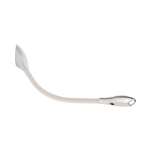 Load image into Gallery viewer, Zonda Surface Mount LED Wall Light in Clear Anodised/Off White.