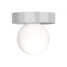 Load image into Gallery viewer, Bola Sphere LED Flush Mount Ceiling Light in Chrome (4-Inch).