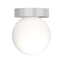 Load image into Gallery viewer, Bola Sphere LED Flush Mount Ceiling Light in Chrome (6-Inch).