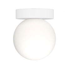 Load image into Gallery viewer, Bola Sphere LED Flush Mount Ceiling Light in Matte White (6-Inch).