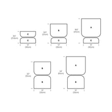 Load image into Gallery viewer, Totem LED Table Lamp - line drawing.
