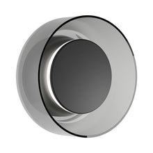Load image into Gallery viewer, Totem LED Wall Light in Black/Black/Smoke.