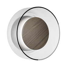 Load image into Gallery viewer, Totem LED Wall Light in Grey/Walnut/Clear.