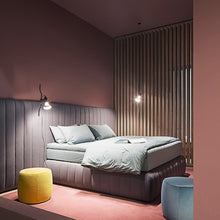 Load image into Gallery viewer, Parentesi Floor Lamp in bedroom.