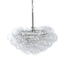 Load image into Gallery viewer, Bubbles Chandelier in Brushed Nickel (Clear).