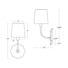 Load image into Gallery viewer, Camilla Wall Light - line drawing.