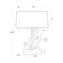 Load image into Gallery viewer, Cherise Table Lamp - line drawing.