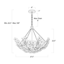 Load image into Gallery viewer, Cheshire Chandelier - line drawing.
