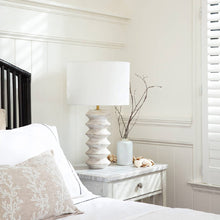 Load image into Gallery viewer, Coastal Living Nova Table Lamp in bedroom.