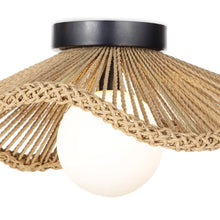 Load image into Gallery viewer, Coastal Living Provence Cafe Flush Mount Ceiling Light in Detail.