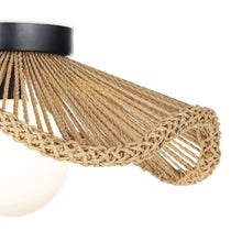Load image into Gallery viewer, Coastal Living Provence Cafe Flush Mount Ceiling Light in Detail.