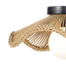Load image into Gallery viewer, Coastal Living Provence Cafe Flush Mount Ceiling Light in Detail.