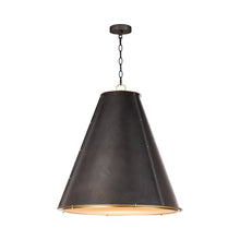 Load image into Gallery viewer, French Chandelier in Blackened Brass (Large).