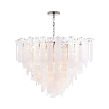 Load image into Gallery viewer, Glacier Chandelier in Polished Nickel (Large).