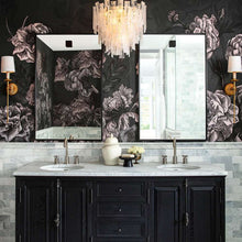 Load image into Gallery viewer, Glacier Chandelier in bathroom.