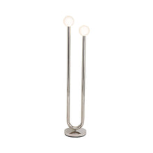 Load image into Gallery viewer, Happy Floor Lamp in Polished Nickel.
