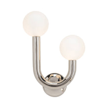 Load image into Gallery viewer, Happy Wall Light in Polished Nickel (Right Side).
