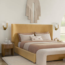 Load image into Gallery viewer, Happy Wall Light in bedroom.