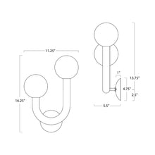 Load image into Gallery viewer, Happy Wall Light - line drawing.